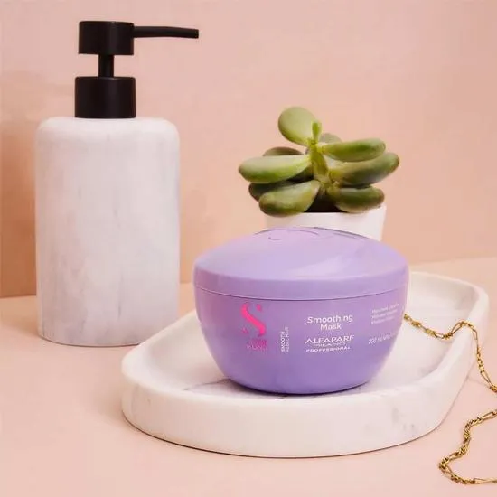 Alfaparf Semi Di Lino Smooth Smoothing Hair Mask For Frizzy Hair