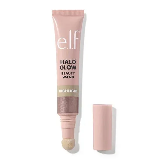 e.l.f. Halo Glow Highlight Beauty Wand Champagne Campaign