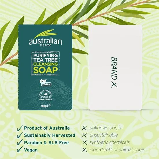 Australian Tea Tree Cleansing Soap 90g