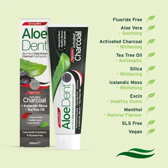 Aloe Dent Charcoal Toothpaste 100ml