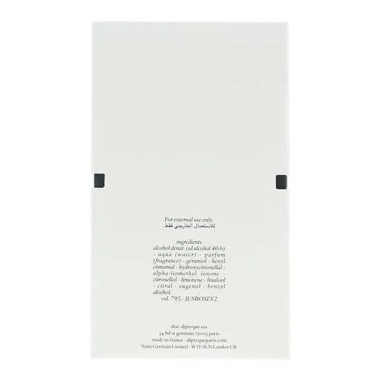 Diptyque Eau Rose Eau De Toilette 100ml