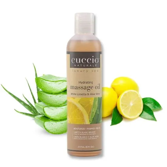Cuccio White Limetta & Aloe Vera Hydrating Massage Oil 237ml