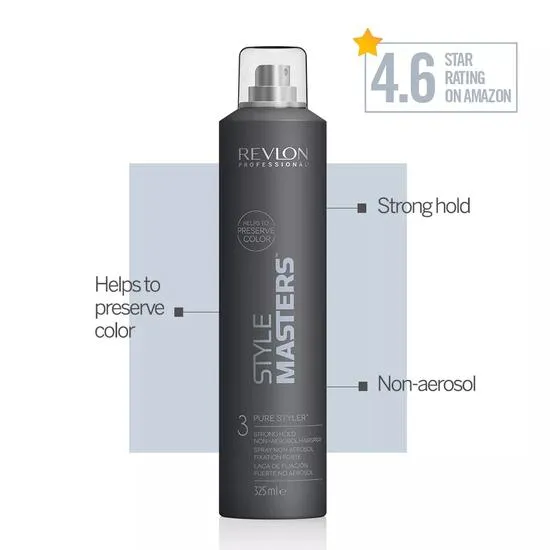 Revlon Style Masters Pure Styler 3 Strong Hold Hairspray 325ml