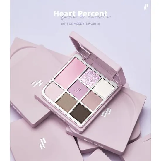 Heart Percent Dote On Mood Eye Palette 07 Cool Muse Pacets