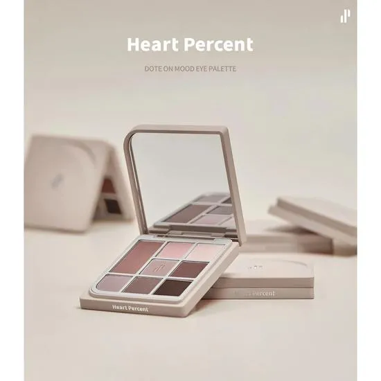Heart Percent Dote On Mood Eye Palette 08 Neutral Muse Facets