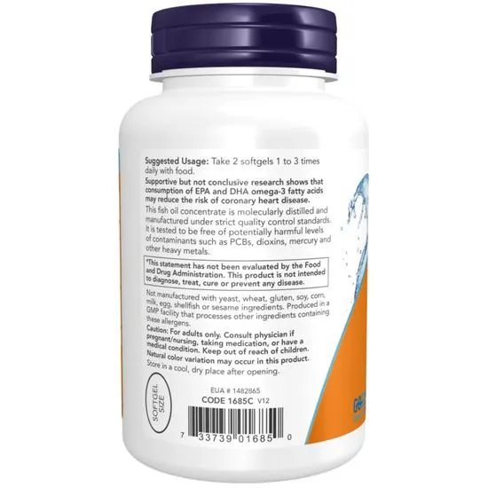 NOW Foods Omega-3 Mini Gels Softgels 180 Softgels