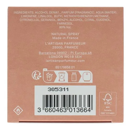 L'Artisan Parfumeur Memoire De Roses Eau De Parfum 100ml