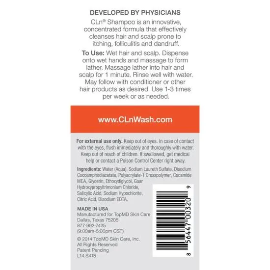 CLn Skin Care CLn Healthy Scalp Shampoo 240ml