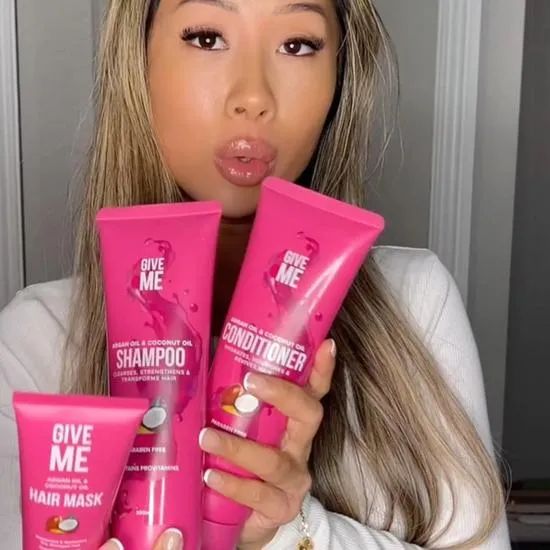Give Me The Hair Care Bundle Argan Oil Shampoo & Conditioner + Argan Oil Hair Mask