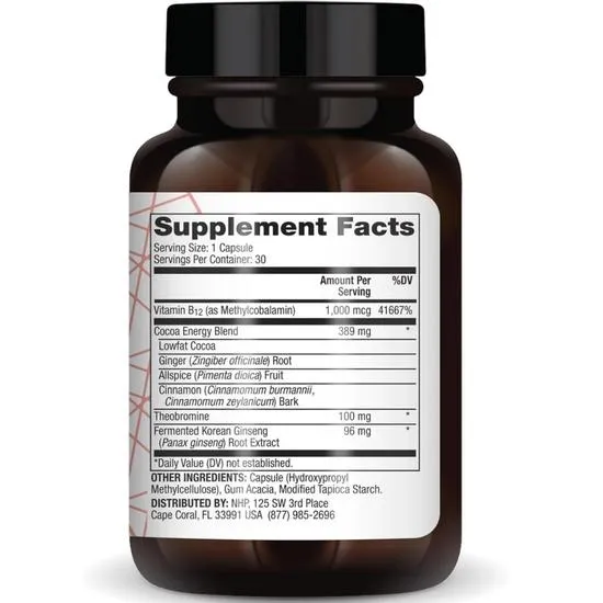 Pure Power Energy Boost With Ginseng B12 Capsules 30 Capsules