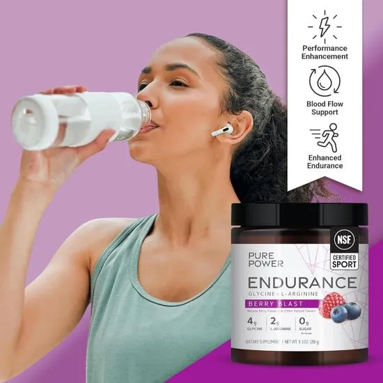 Pure Power Endurance With Glycine LArginine Berry Blast 260g