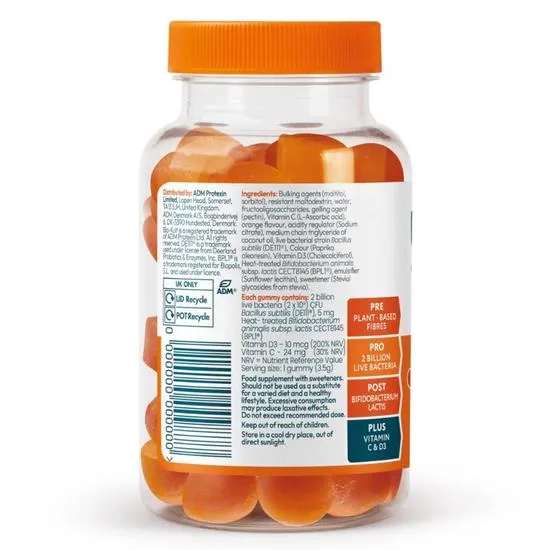Bio-Kult 3-in-1 Biotic Blend Adult Orange Gummies 30 Gummies