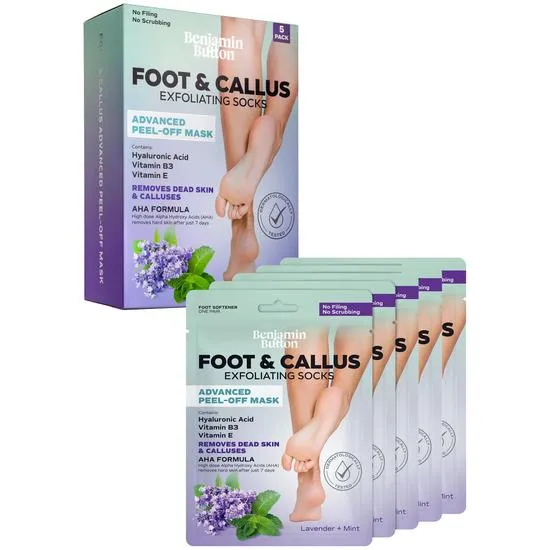 Benjamin Button Exfoliating Foot Mask x 5