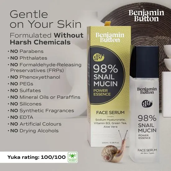 Benjamin Button Advanced 98% Snail Mucin Serum 100ml