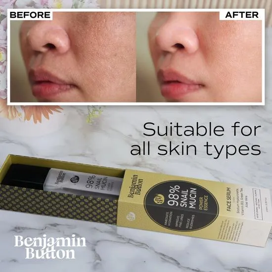 Benjamin Button Advanced 98% Snail Mucin Serum 100ml