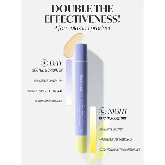 Herbloom Retinal Night Care Eye Cream Bakuchiol Dual Vita With Tinted Day Concealer
