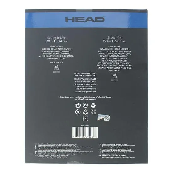 Head Attitude Eau De Toilette 100ml + Shower Gel 150ml Gift Set 100ml