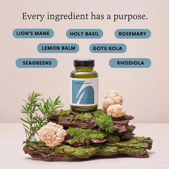 The Herbtender Focus & Clarity Capsules 60 Capsules