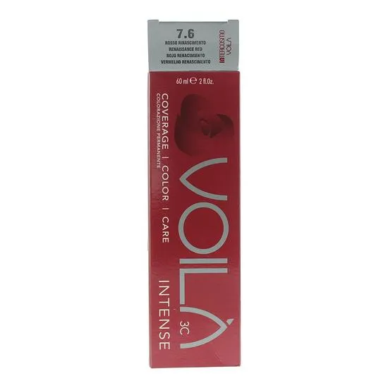 Intercosmo Voila 3c Intense 7.6 Renaissance Red Hair Colour 60ml