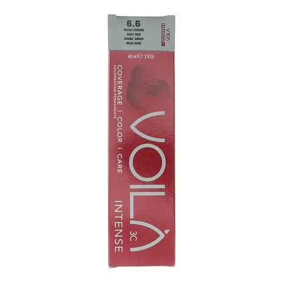 Intercosmo Voila 3c Hair Colour 6.6 Ruby Red 60ml