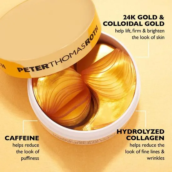 Peter Thomas Roth 24k Gold Pure Luxury Lift & Firm Hydra-Gel Eye Patches 60 Patches