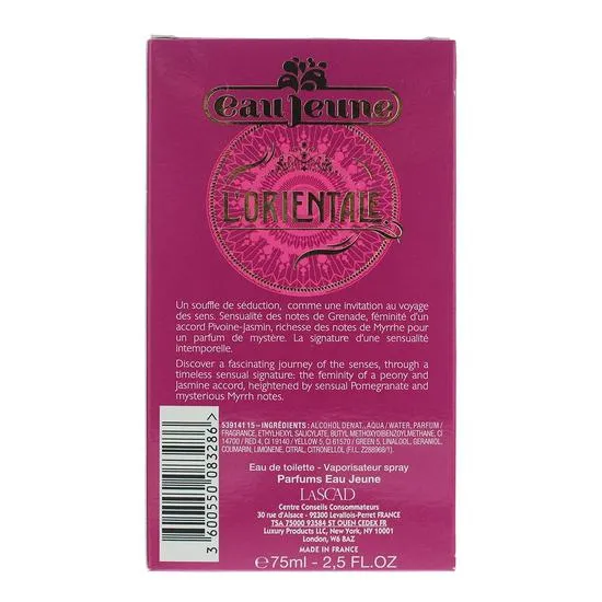 Eau Jeune L'Orientale Eau De Toilette 75ml