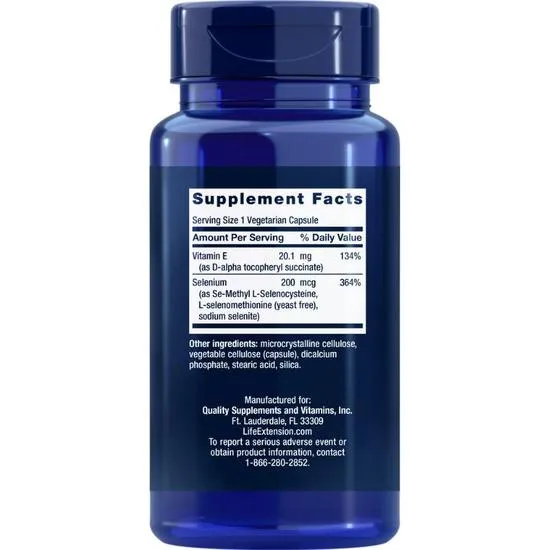 Life Extension Super Selenium Complex Vegicaps 100 Vegicaps
