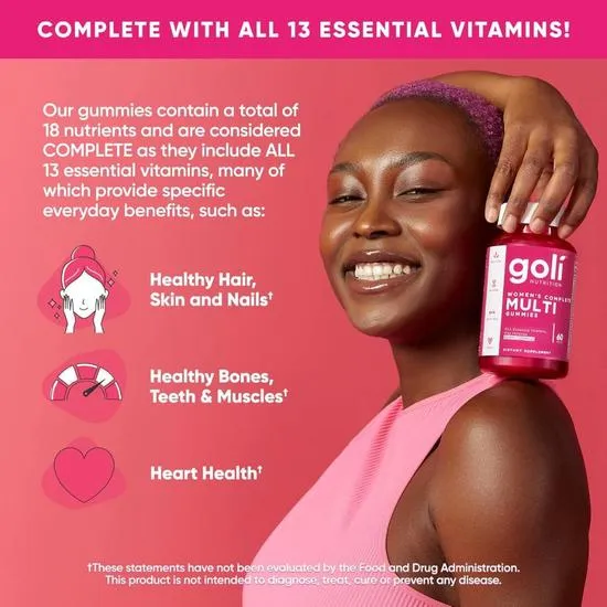 Goli Nutrition Women's Complete Multi Gummies 60 Gummies