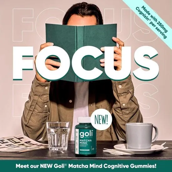 Goli Nutrition Matcha Mind Gummies 60 Gummies