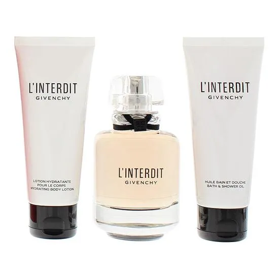 GIVENCHY L'Interdit Eau De Parfum 80ml, Body Lotion 75ml & Shower Oil 75ml Set 80ml