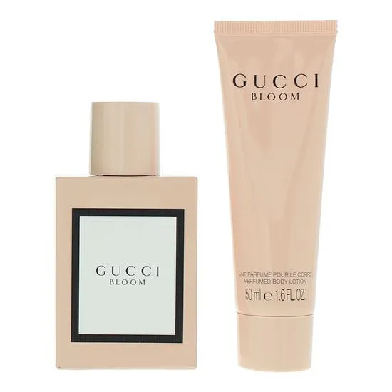 Gucci Bloom Eau De Parfum 50ml + Body Lotion 50ml Gift Set For Her 50ml