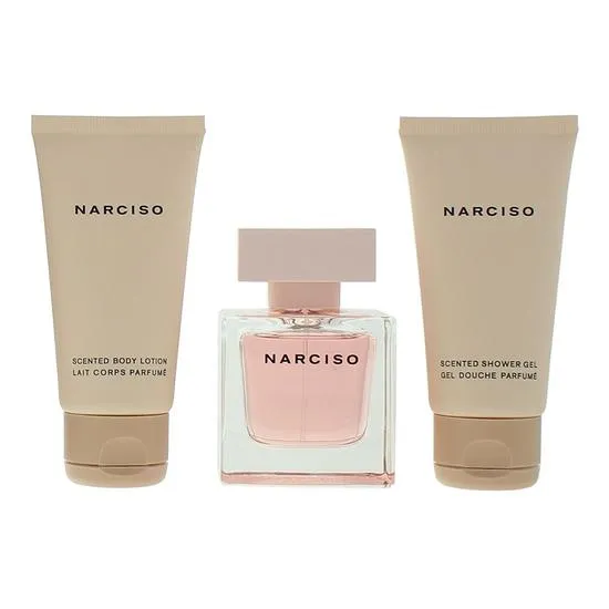 Narciso Rodriguez Cristal Eau De Parfum 50ml, Body Lotion 50ml + Shower Gel 50ml Gift Set 50ml