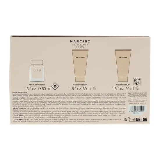 Narciso Rodriguez Cristal Eau De Parfum 50ml, Body Lotion 50ml + Shower Gel 50ml Gift Set 50ml