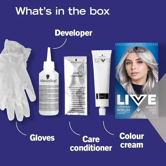 Schwarzkopf Live Urban Metalic Intense Permanent Colour U71 Metallic Silver
