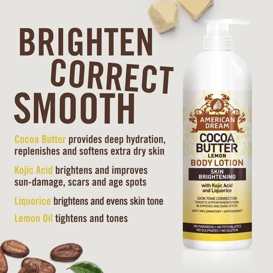 American Dream Cocoa Butter Lemon Body Lotion 473ml
