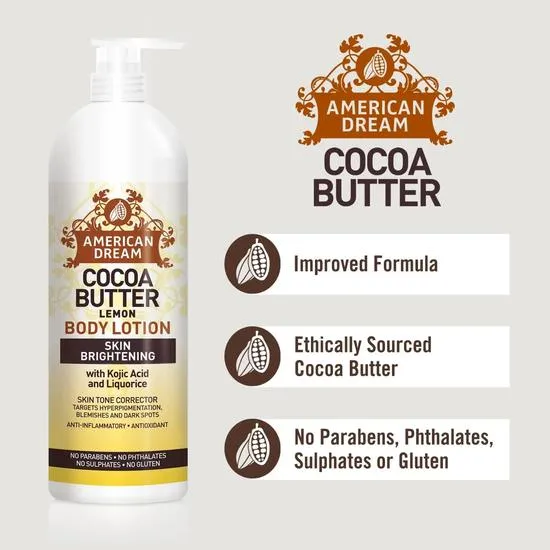 American Dream Cocoa Butter Lemon Body Lotion 473ml