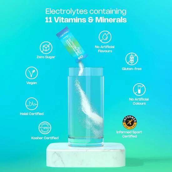 Nutriburst Enhanced Hydration + Recovery Lemon Flavour Sachets 6 Sachets