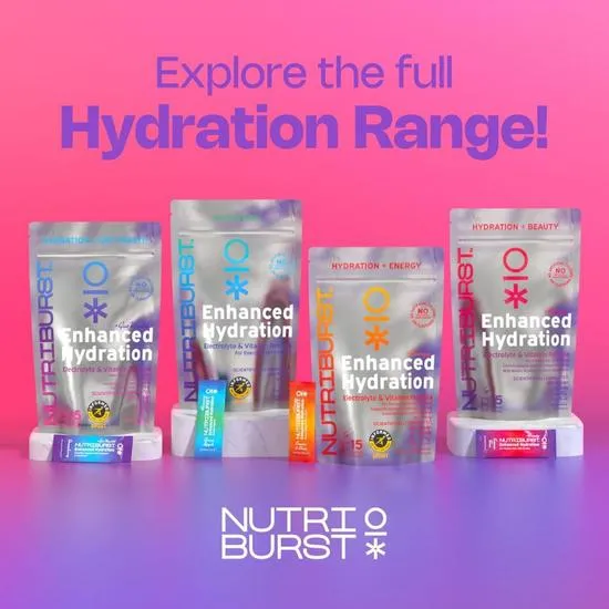 Nutriburst Enhanced Hydration + Beauty Watermelon Flavour Sachets 6 Sachets