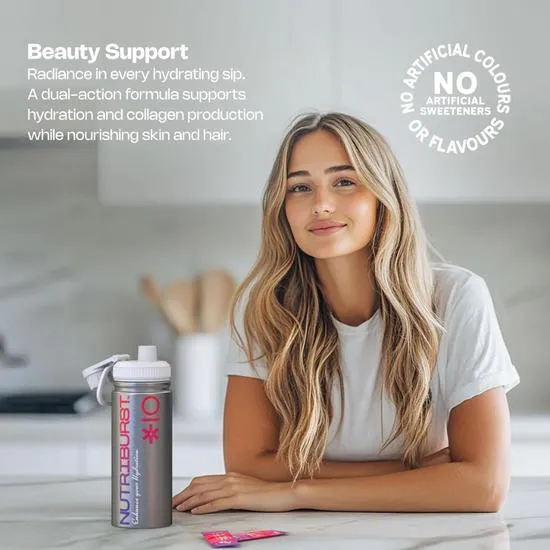 Nutriburst Enhanced Hydration + Beauty Mixed Fruit Flavour Sachets 15 Sachets