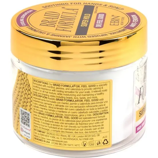 Ebin New York Braid Formula Anti Tension Super Hold 100ml