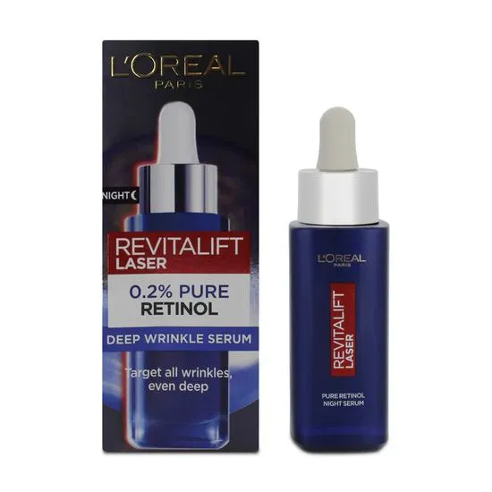 L'Oreal Paris Pure Retinol Deep Wrinkle Night Serum 30ml