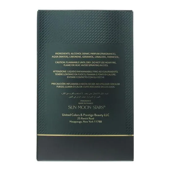 United Colors & Prestige Beauty Sun Moon Stars Royal Emerald Homme Eau De Parfum 100ml