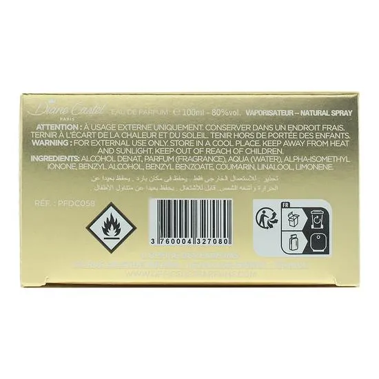 Diane Castel Feu Ardent Eau De Parfum 100ml