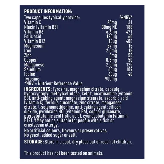Higher Nature Thyroid Support Formula Vegetable Capsules 60 Capsules