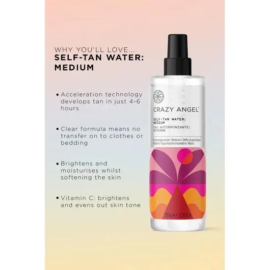 Crazy Angel Self Tan Water 200ml