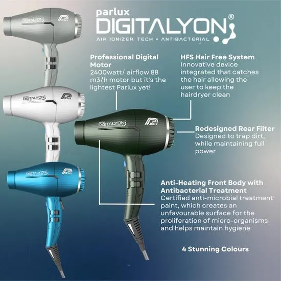 Parlux Digitalyon Dryer Blue