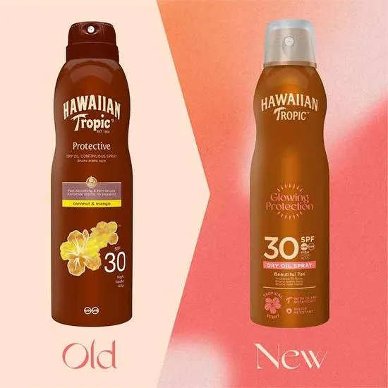 Hawaiian Tropic Glowing Protection Dry Oil Spray SPF 30
