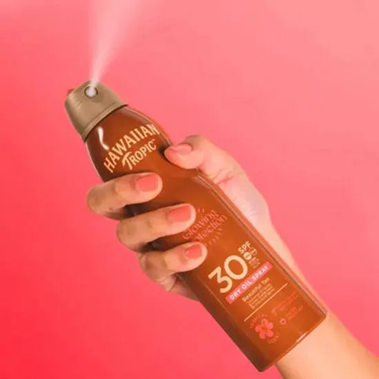 Hawaiian Tropic Glowing Protection Dry Oil Spray SPF 30