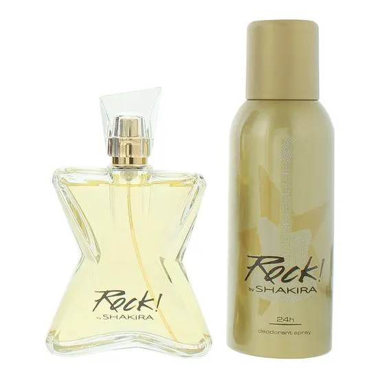 Shakira Rock! Eau De Toilette 80ml + Deodorant Spray 150ml Gift Set For Her 80ml