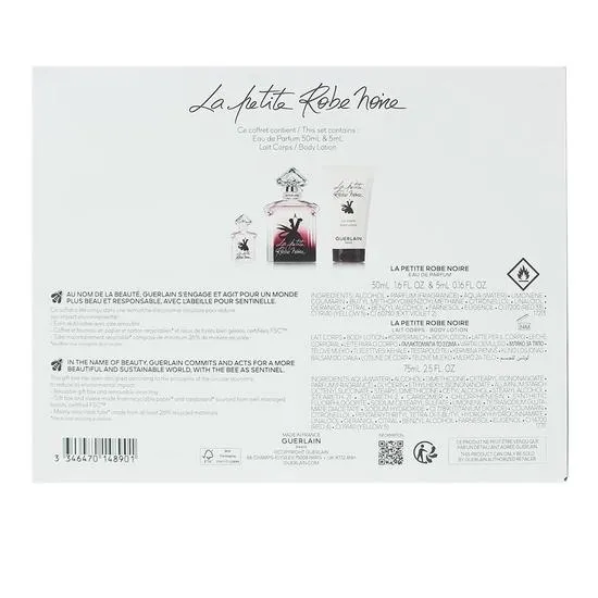 GUERLAIN La Petite Robe Noir Eau De Parfum 50ml, Body Lotion 75ml Gift Set 50ml